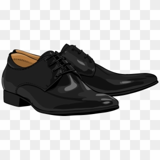 Black Men Shoes Png Clipart - Clip Art Black Shoes, Transparent Png
