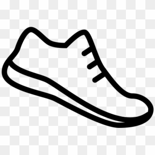 Running Shoe Icon - Running Shoes Drawing Easy, HD Png Download
