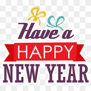 Happy New Year Text Png, Transparent Png