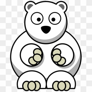 Full Size Of How To Draw A Cartoon Koala Bear Step - Cartoon Polar Bear, HD Png Download