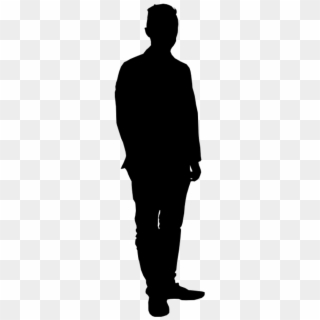Human Silhouette Walking Png - Human Standing Silhouette Png, Transparent Png