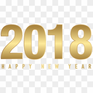 8000 X 4015 4 - 2018 Happy New Year Gold Png, Transparent Png