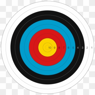 Outdoor Target Archery - Black Circle, HD Png Download