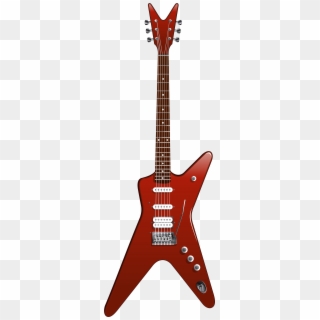 Transparent Modern Red Guitar Png Clipart - Red Electric Guitar Png, Png Download