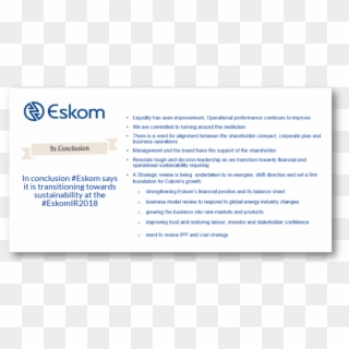 Eskom Hld Soc Ltdverified Account - Eskom, HD Png Download