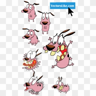 Courage The Cowardly Dog Characters - Courage The Cowardly Dog Clip Art, HD Png Download