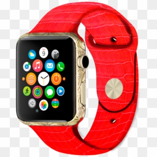 Buy An Exclusive Platinum Apple Watch With A Pattern - Apple Watch Samsung, HD Png Download