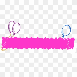Happy Birthday Banner Png Image - Happy Birthday One Line, Transparent Png