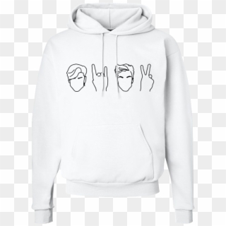 White Hoodie Png - Blue Butterfly Hoodie, Transparent Png