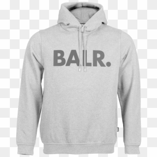 Grey Brand Hoodie Front - Balr, HD Png Download
