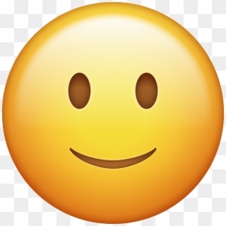 Download Slightly Smiling Emoji Icon Emojis Png, Ios - Surprised Emoji, Transparent Png