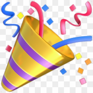 ❁ Party Popper Emoji 🎉 Party Popper Emoji Emoticon - Party Emoji Png, Transparent Png