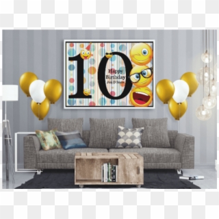 Emoji Birthday Banner, Emoji Birthday Theme, Personalized - Birthday, HD Png Download