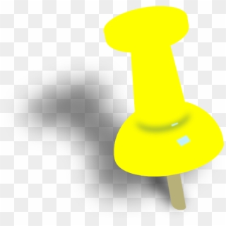 Yellow Push Pin Png, Transparent Png