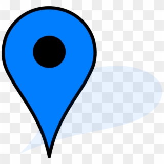 Blue Pushpin Png - Blue Marker Google Maps, Transparent Png