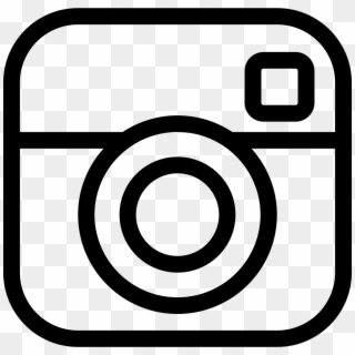 Instagram Social Outlined Logo Comments - Logo Instagram En Blanc, HD Png Download
