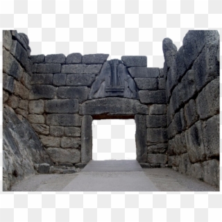 Go To Image - Lion Gate At Mycenae, HD Png Download