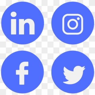 Icon, Social Media, Linkedin, Facebook, Twitter - Facebook Linkedin Twitter Instagram Png, Transparent Png