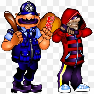 Cops `n´robbers Millionaries Row - Cartoon, HD Png Download