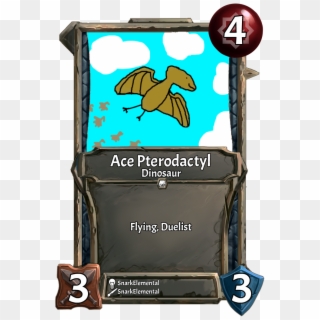 [card] Ace Pterodactyl - Collective Community Card Game, HD Png Download