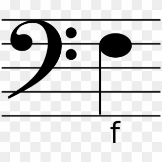 Bass Clef F Note, HD Png Download