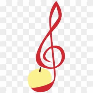 This Free Icons Png Design Of Treble Clef Apple, Transparent Png