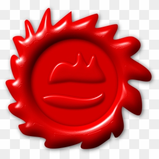 This Free Icons Png Design Of Red Wax Seal, Transparent Png