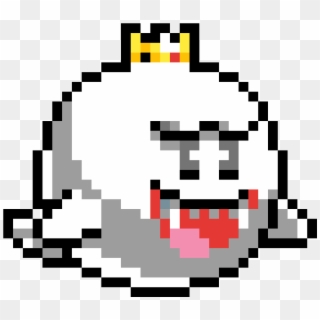 King Boo Mario Pixel Art , Png Download - Pixel Art King Boo, Transparent Png