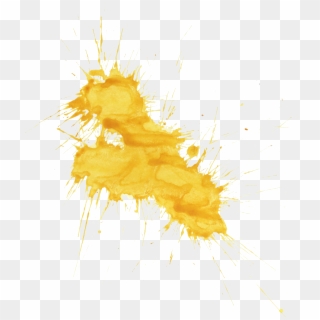 Free Download - Yellow Paint Splatter Png, Transparent Png