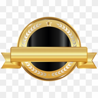 Free Png Download Seal Badge Gold Black Png Clipart - Gold And Black Clip Art, Transparent Png