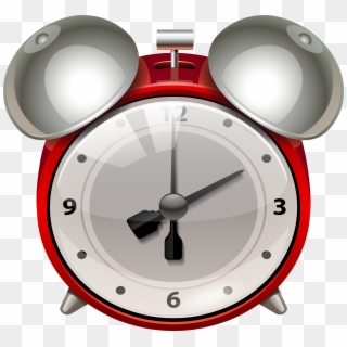 Red Alarm Clock Png Clip Art - Alarm Clock, Transparent Png