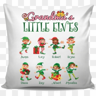 Grandma Nana Little Elves Personalized Pillow Cover - Cushion, HD Png Download