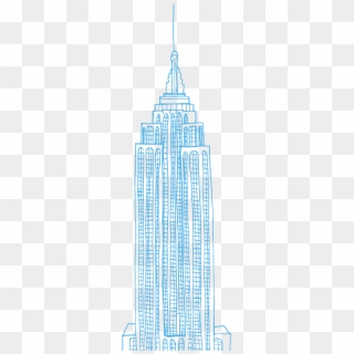 The Empire State Building Is A 102-story Skyscraper, HD Png Download