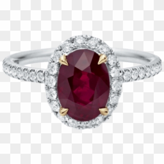 Main Navigation Section - Oval Shaped Ruby Ring, HD Png Download