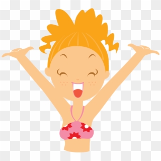Beach Girl Happy Icon - Girl Beach Icon Png, Transparent Png