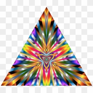 Pyramid Triangle Graphic Arts Computer Icons - Psychedelic Triangle Png, Transparent Png