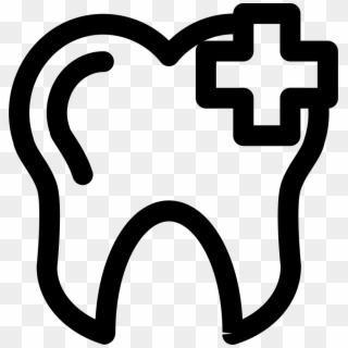 Png File - Contorno Desenho De Dente, Transparent Png