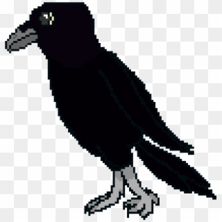 The Crow - Crow Pixel Art, HD Png Download