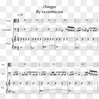 Changes By Xxxtentacion Sheet Music For Piano Viola Changes