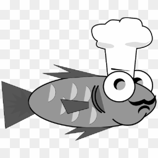 Chef, Cook, Cooking, Fish, Goldfish, Funny - Cartoon Fish Wearing A Chef Hat, HD Png Download