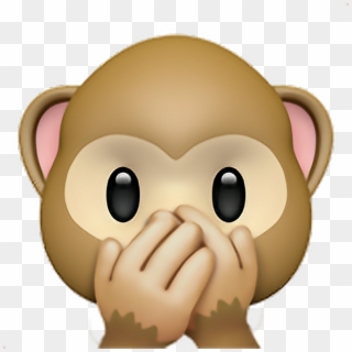 Monkey Sticker - Speak No Evil Monkey Emoji, HD Png Download