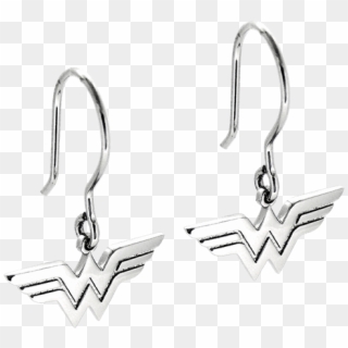 Wonder Woman Logo Hook Earrings - Wonder Woman's Earrings Transparent, HD Png Download