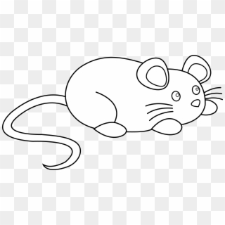 Svg Black And White Outline Viewing Gallery Panda Free - Cute Rat Cartoon Black And White, HD Png Download