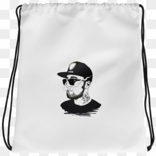 Rip Mac Miller Drawstring Bag, HD Png Download