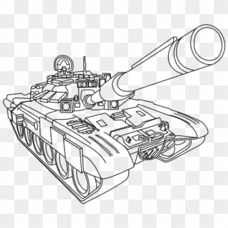 Military Coloring Pages Tank - Tanque De Guerra Para Colorir, HD Png Download