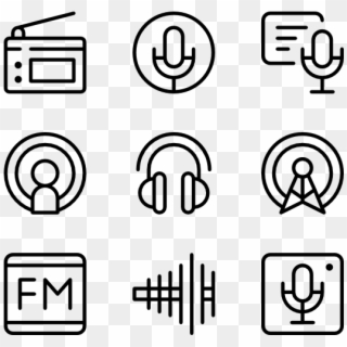 Radio - Phone Email Icon Png, Transparent Png