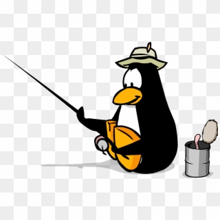 Penguin Clipart Ice Fishing - Club Penguin Ping Pong, HD Png Download