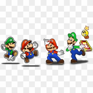 Mario Is Back And Luigi's Seeing Double As The Fifth - Mario Y Luigi Paper Mario, HD Png Download