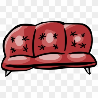 Image - Coffee Couch - Png - Club Penguin Wiki - The - Club Penguin Red Seat, Transparent Png
