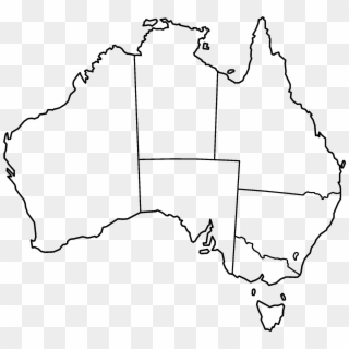 Australia States Blank - Do Americans Think Of Australians, HD Png Download